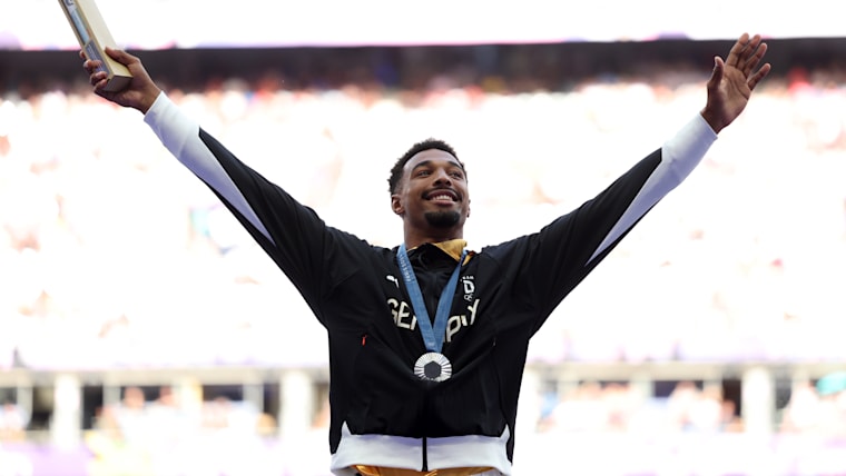 Leo Neugebauer silver medal at Paris 2024