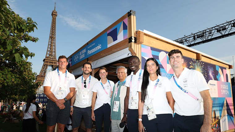 IOC Young Leaders booth at Paris 2024