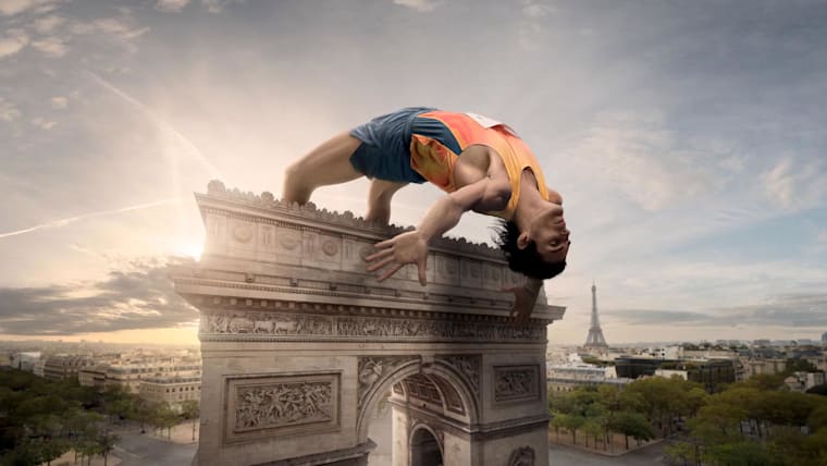 OMEGA’s Olympic marketing campaign for Paris 2024 turns iconic sights of host city into sporting playground