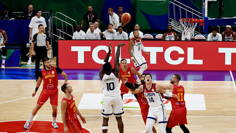 Anthony Edwards was the top scorer of the US team again in the opening Phase two victory over Montenegro.