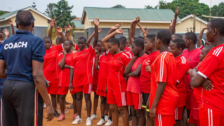 A netball get-together in Uganda