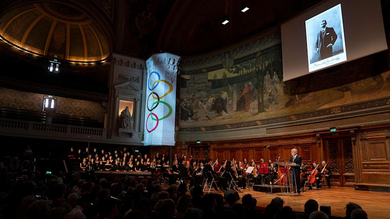 IOC President Thomas Bach at Sorbonne