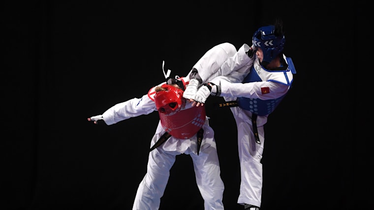 Taekwondo action from the 2019 World Championships in Manchester
