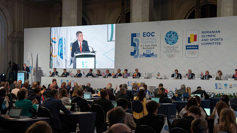 IOC President attends EOC General Assembly in Bucharest, Romania