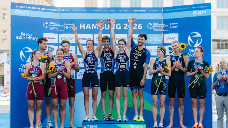 Equipe France triathlon relais mixte 2026