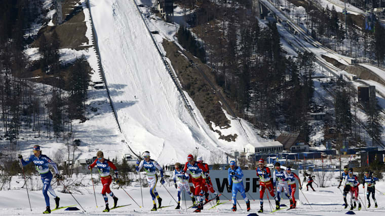 A general view of the 2023 Nordic World Ski Championships in Planica, Slovenia.