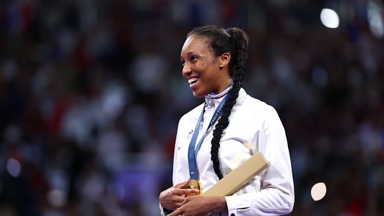 Althea Laurin sur le podium
