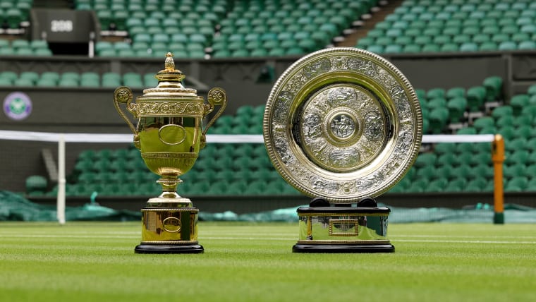 Wimbledon trophies