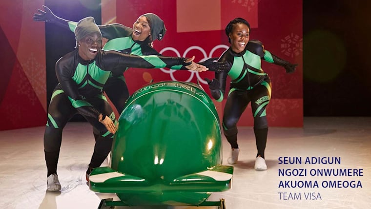 L’équipe féminine de bobsleigh du Nigéria rejoint Team Visa pour les Jeux Olympiques d’hiver de PyeongChang 2018