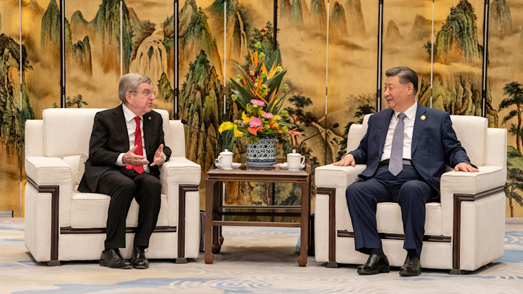 IOC President Thomas Bach in China for Asian Winter Games - meets Chinese President Xi Jinping in Harbin