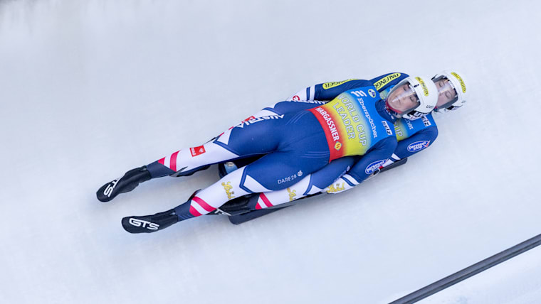Selina Egle and Lara Kipp in Women's Double Event at Luge European Championships