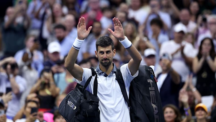 Novak Djokovic of Serbia