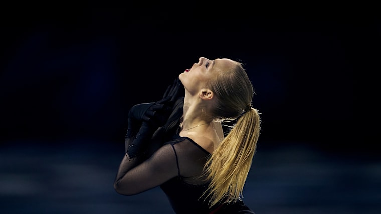 Niina Petrokina skated to the Chicago track "Cell Block Tango" at the Milano Cortina 2026 gala exhibition.