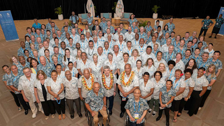 President Bach in Fiji for the Annual General Assembly of the Oceania National Olympic Committees