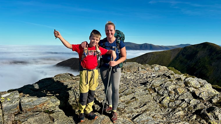 Frankie McMillan pictured with his mum, Basia McMillan