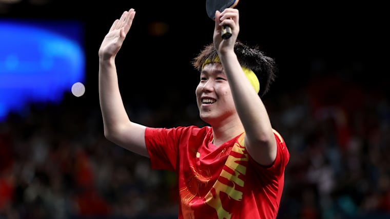 Wang Chuqin is leading the Chinese men's team at the World Championships