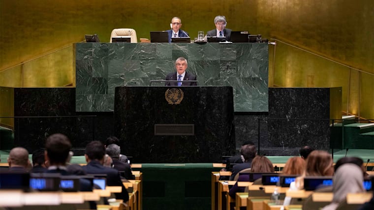 IOC President stresses importance of unity and solidarity as UN General Assembly adopts Olympic Truce for Tokyo 2020 by consensus