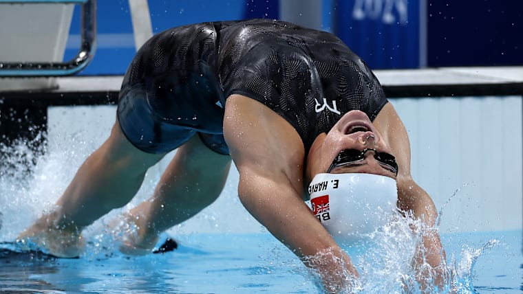 Emma Harvey (BER) competes at the Olympic Games Paris 2024