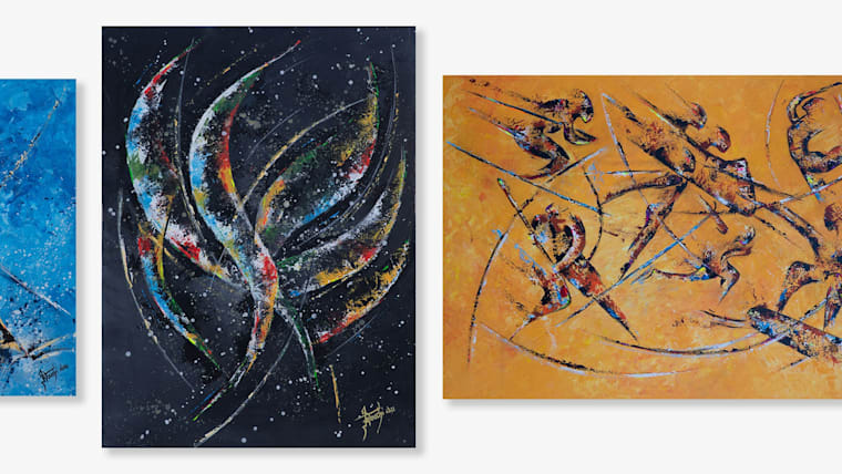 Self-discovery through art and sport for Olympian artist Kader Klouchi