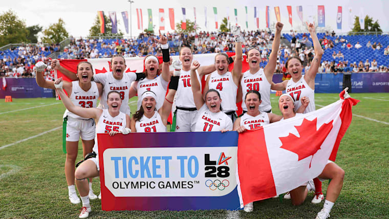 Canada women were the first team to clinch one of the four (two men, two women) Olympic quotas available at the 2026 IFAF Flag Football World Championships.