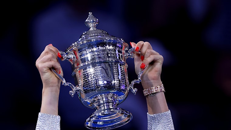 The US Open trophy