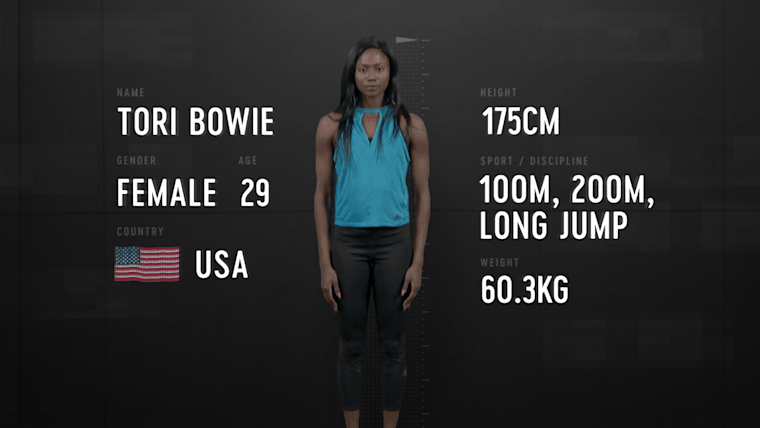 Anatomía de un velocista: Los poderes explosivos de Torie Bowie