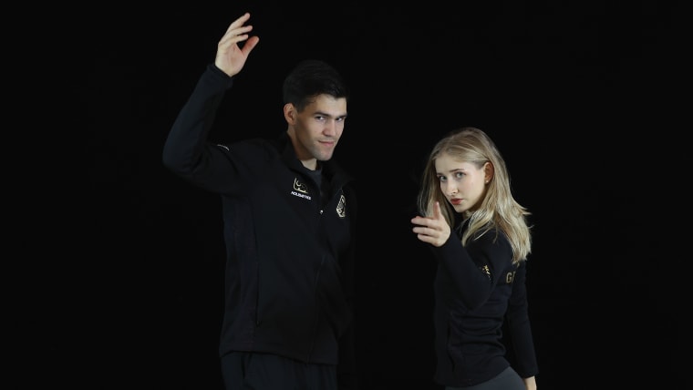 Pairs skating partners Nikita Volodin and Minerva Fabienne Hase use each other as motivation to exercise.