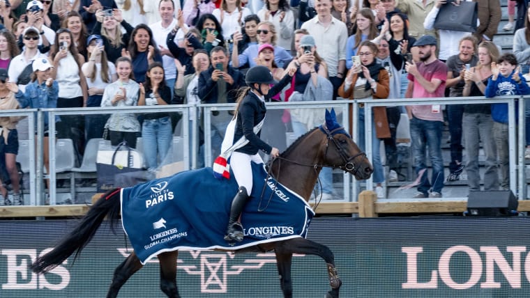 Jeanne Sadran won the Global Champions Tour Grand Prix of Paris in 2024.