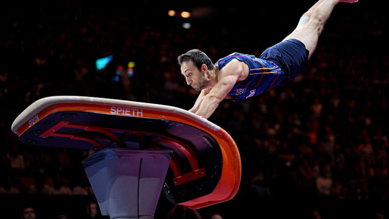 Artur Davtyan of Armenia competes during the Artistic Gymnastics - Men's Vault Final at the European Championships Munich 2022 