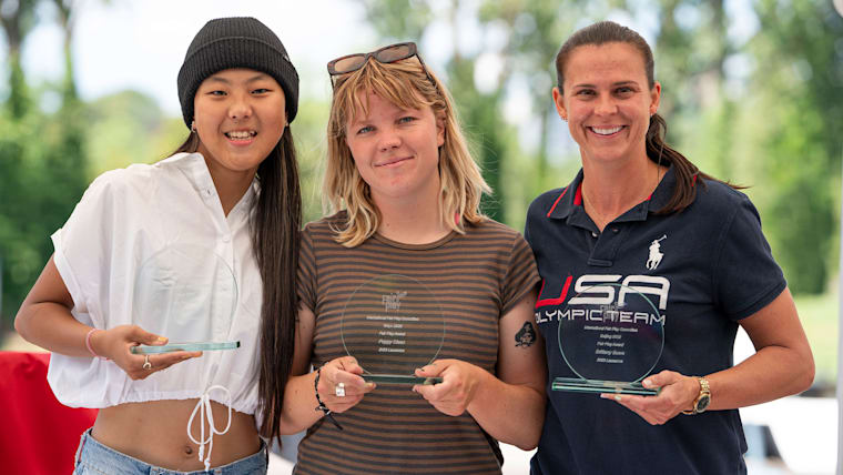Olympians receive Fair Play awards, IOC donates skate ramp on Olympic Day