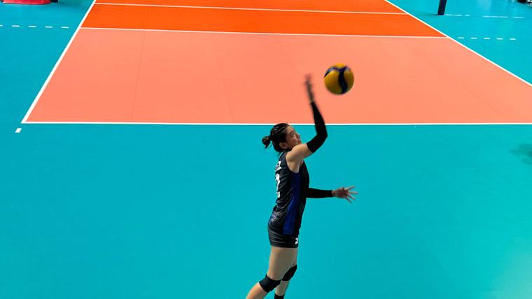 Philippine's Alyssa Valdez in action at the 2023 SEA Games.