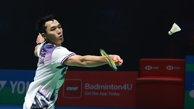 Men's singles world No. 9 Jonatan Christie of Indonesia