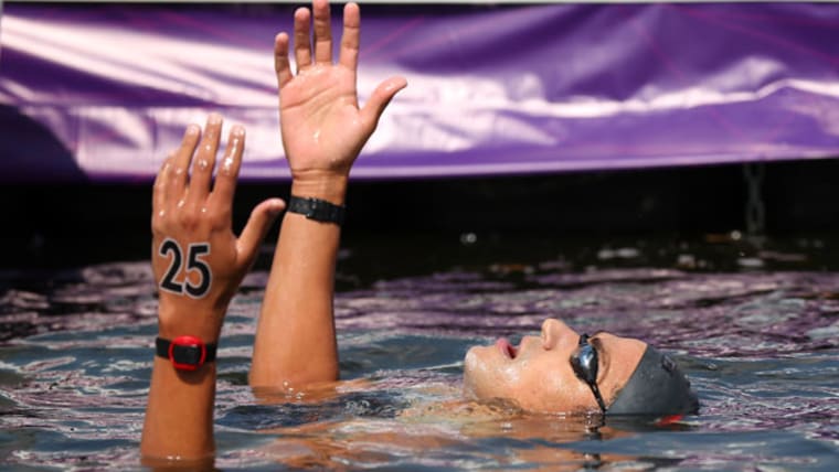 Mellouli triomphe dans le marathon 10 km - Londres 2012 - Natation