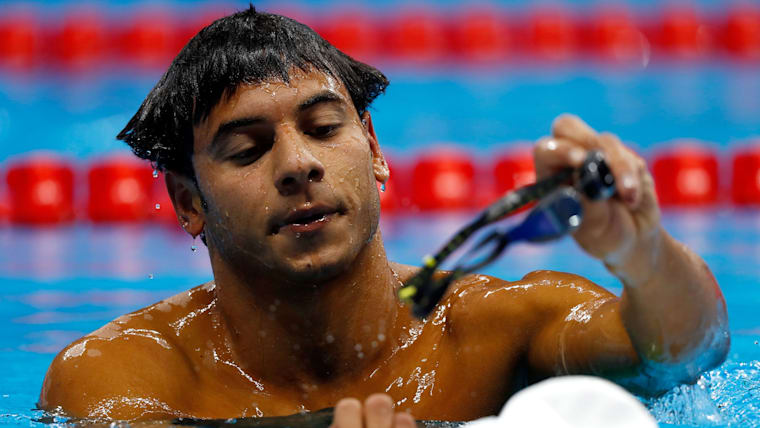 Refugee Olympic Team swimmer Anis fulfils his dream
