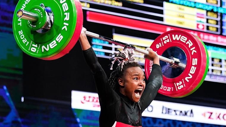 Ghofrane Belkhir of Team Tunisia