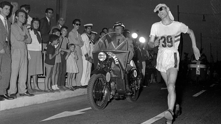Thompson steams across the line in 50km walk