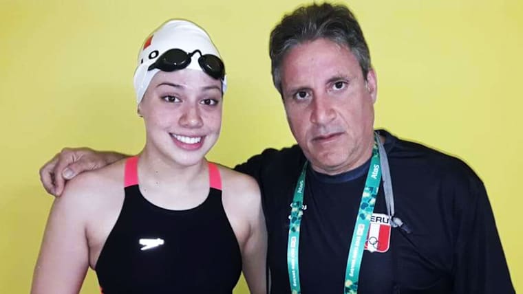La Péruvienne Samantha Bello déterminée à nager dans le sillage de son père