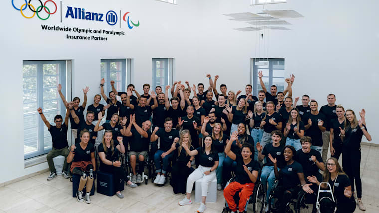 Allianz engaging with athletes on the road to Paris 2024 