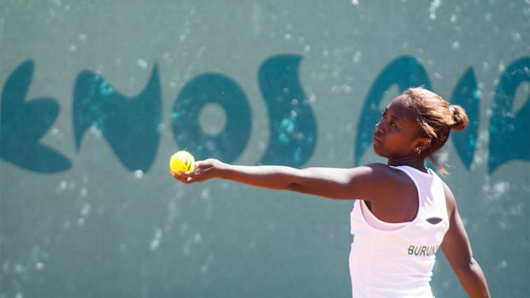 Sada Nahimana joue un rôle solitaire pour le tennis burundais