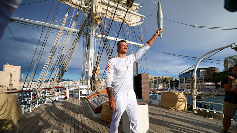 Olympic flame arrives in Marseille as Paris 2024 Torch Relay gets underway