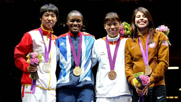 Premières médailles olympiques en boxe féminine