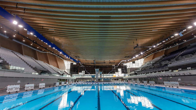 Olympic Aquatics Centre in Seine-Saint-Denis