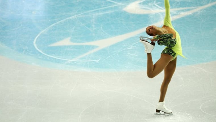 Carolina Kostner che pattina