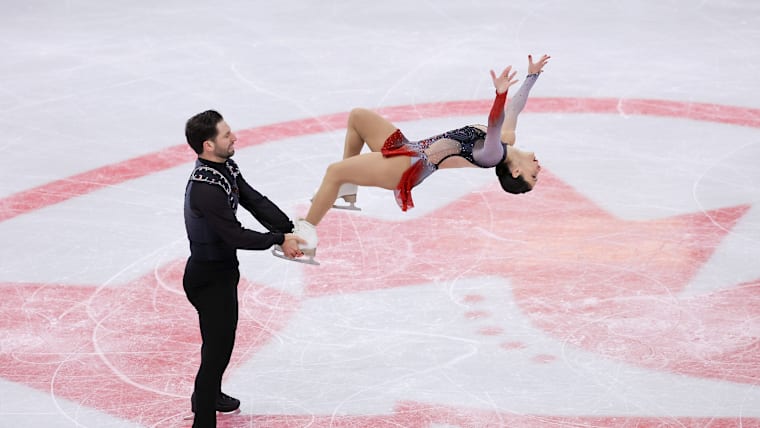 Deanna Stellato-Dudek and Maxime Deschamps performed the first assisted backflip in an international pairs competition in 2025.
