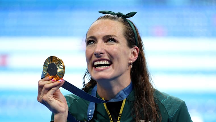 old Medalist Tatjana Smith of Team South Africa poses