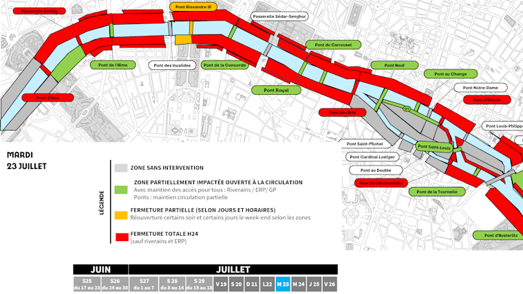 Planning Du Montage Des Quais Et Des Ponts Ceremonie D Ouverture