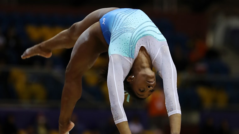 Simone Biles Becomes First Woman To Win Four World All-around Titles In ...