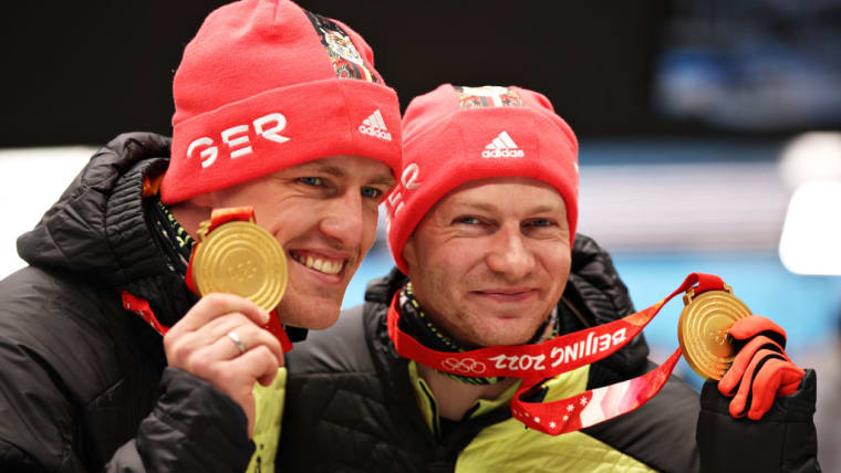 Francesco Friedrich achieved a third Olympic gold medal after winning the 2-man bobsleigh event in Beijing 2022