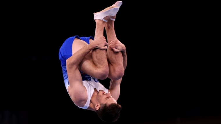 Allan Morante of Team France competes during the Men's Qualification on day eight of the Tokyo 2020 Olympic Games