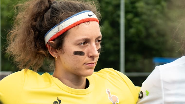 Lucie Ehrmann of France, hockey goalkeeper